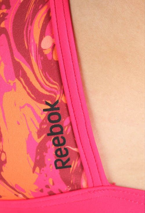 Výprodejové růžové plavky Reebok